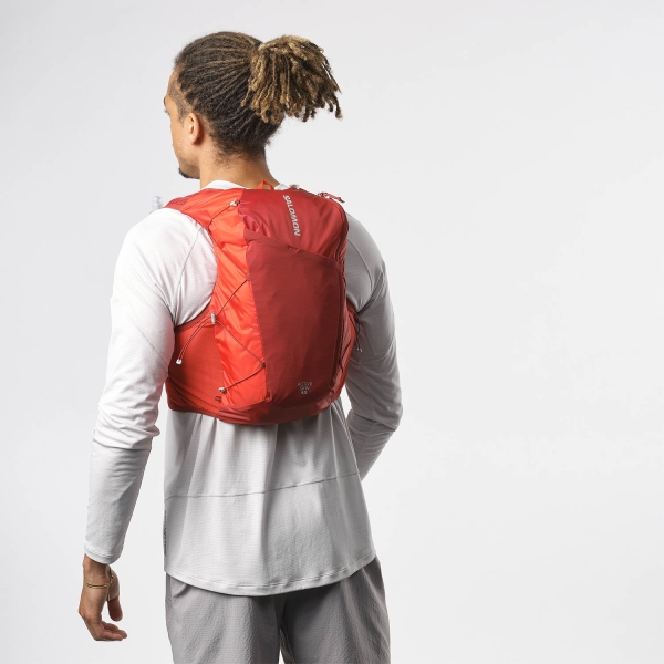 Salomon Active Skin 12 Set Backpack - Red Dahlia/High Risk Red