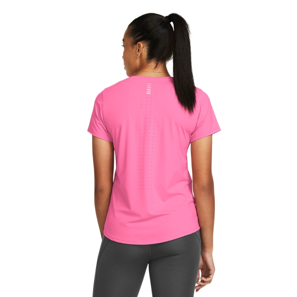 Under Armour Launch Elite T-Shirt - Fluo Pink/Reflective