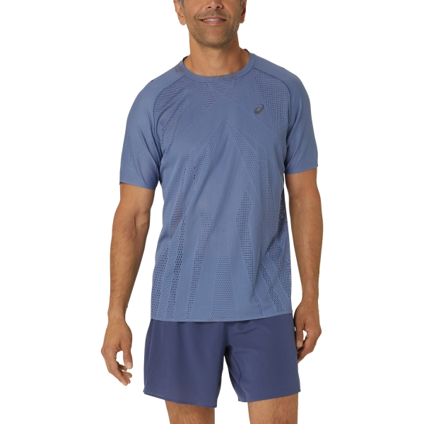 Camisetas Running Hombre Asics Meta Run Camiseta  Demin Blue 2011C986400