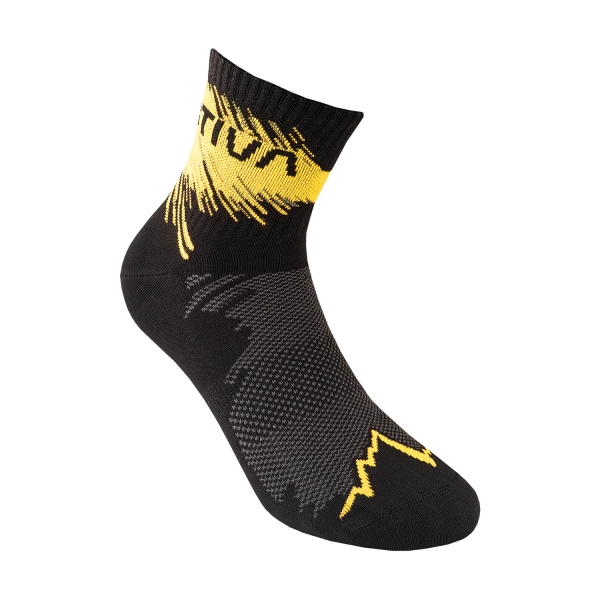 Running Socks La Sportiva Coolmax Socks  Black/Yellow 69Z999100