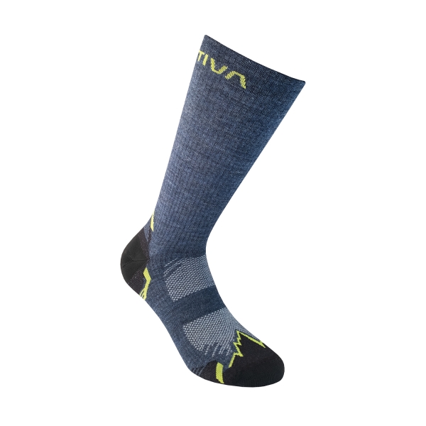 Running Socks La Sportiva Pro Socks  Storm Blue/Lime Punch 79B639729