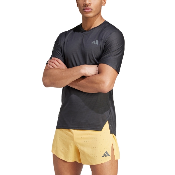 Men's Running T-Shirt adidas Adizero Heat.RDY TShirt  Black/Grey Six IK9718