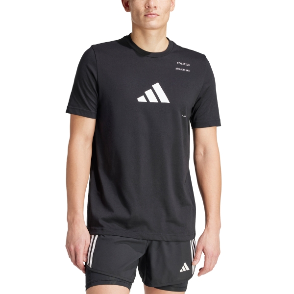 Camisetas Training Hombre adidas Athlete Camiseta  Black IY5062