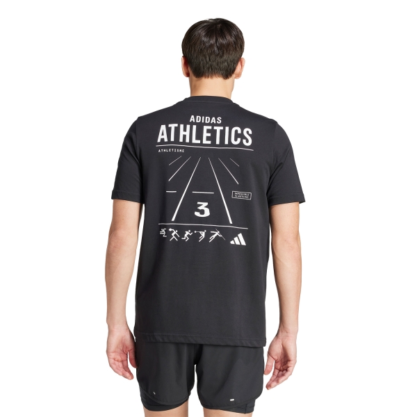adidas Athlete Men s Training T Shirt Black