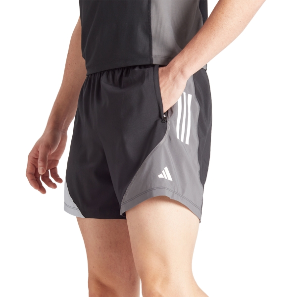 Pantalone cortos Running Hombre adidas Own The Run Logo 5in Shorts  Black/Halsil/Grey Five IQ38195in