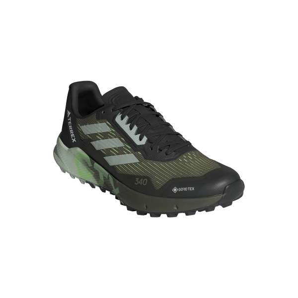 adidas Terrex Agravic Flow 2 GTX - Olive Strata/Wonder Silver/Green Spark