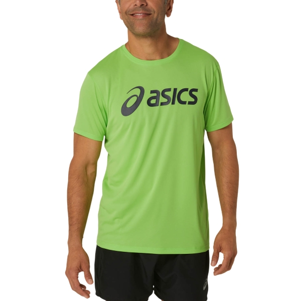 Camisetas Running Hombre Asics Core Camiseta  Electric Lime/French Blue 2011C334303