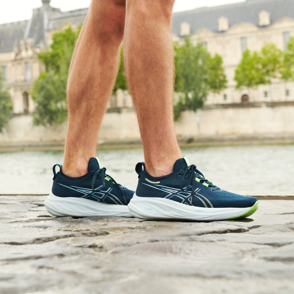 Asics Gel Nimbus 26 - French Blue/Electric Lime