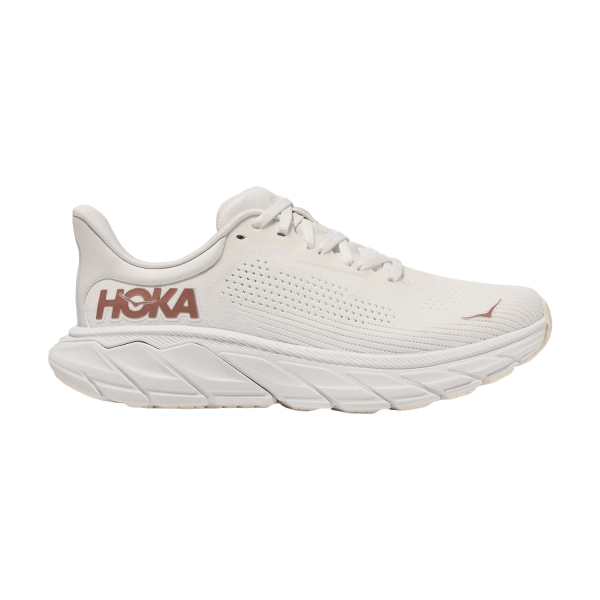 Woman's Structured Running Shoes Hoka Arahi 7  Blanc De Blanc/Rose Gold 1147851BSG