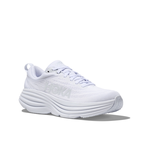 Hoka Bondi 8 Women's Running Shoes - White