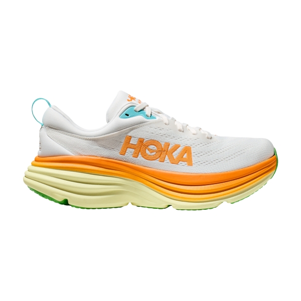Men's Neutral Running Shoes Hoka Bondi 8  Blanc De Blanc/Solar Flare 1123202BNCS