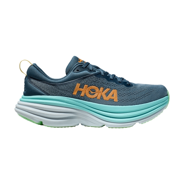 Men's Neutral Running Shoes Hoka Bondi 8 Wide  Real Teal/Shadow 1127953RHD