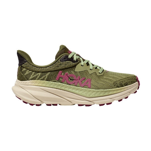 Women's Trail Running Shoes Hoka Challenger 7  Forest Floor/Beet Root 1134498FBT
