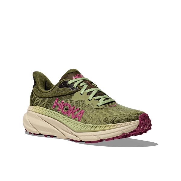 Hoka Challenger 7 Wide - Forest Floor/Beet Root