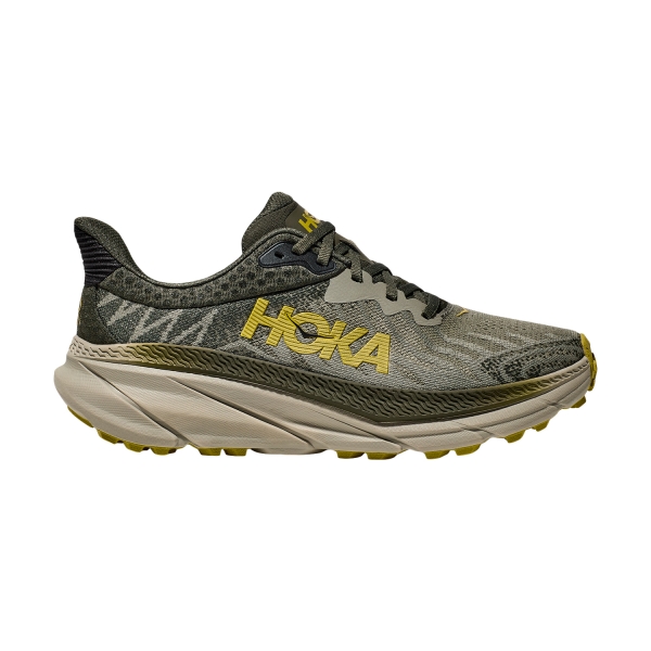 Men's Trail Running Shoes Hoka Challenger 7 Wide  Olive Haze/Forest Cover 1134499OZF