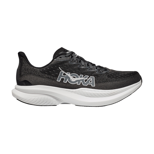 Women's Performance Running Shoes Hoka Mach 6 Wide  Black/White 1147834BWHT