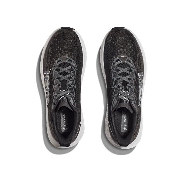 Hoka Mach 6 Wide - Black/White