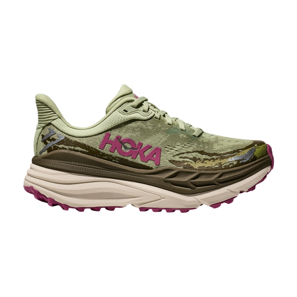 Women's Trail Running Shoes Hoka Stinson 7  Seed Green/Beet Root 1141531SNBT