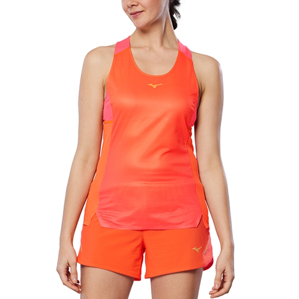 Women's Running Tank Mizuno Aero Tank  Nasturtium J2GAB20154