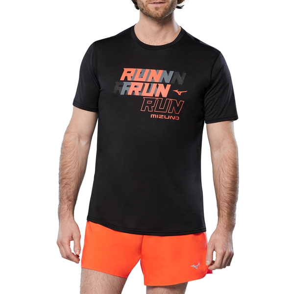 Camisetas Running Hombre Mizuno Core Camiseta  Black J2GAB00809