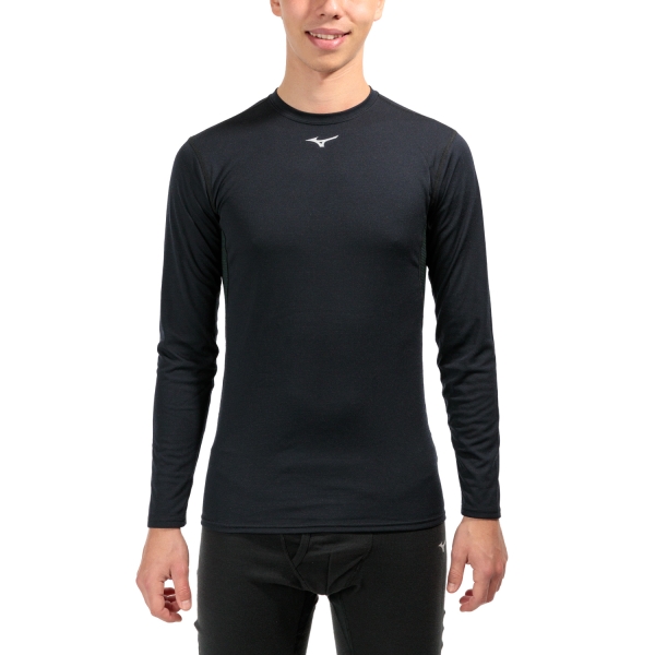 Maglia Intima Uomo Mizuno Mid Weight Crew Maglia  Black A2GAA55109