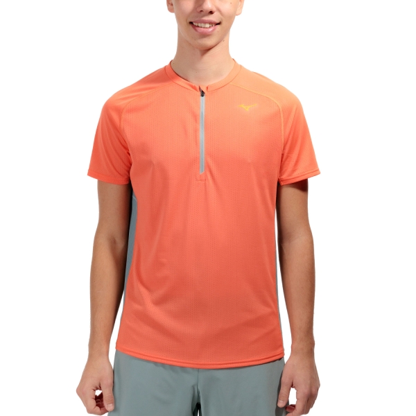 Magliette Manica Corta Trail Running Uomo Mizuno Mizuno Trail Maglietta  Nasturtium/Lead  Nasturtium/Lead 