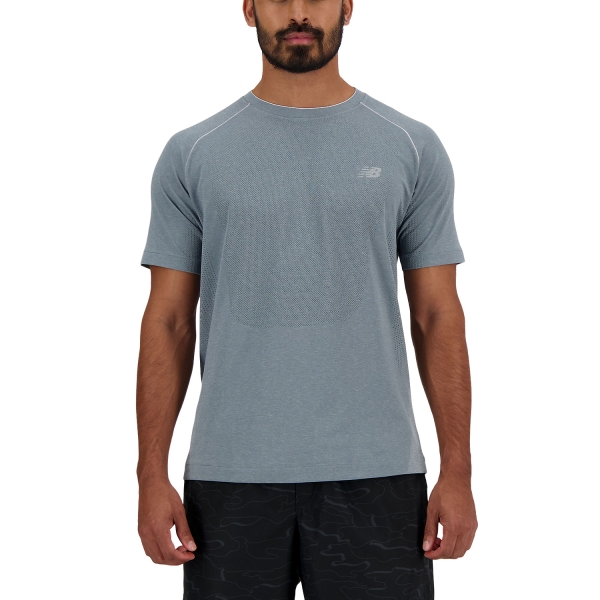 Men's Running T-Shirt New Balance Athletics Logo TShirt  Athletic Grey MT41080AG
