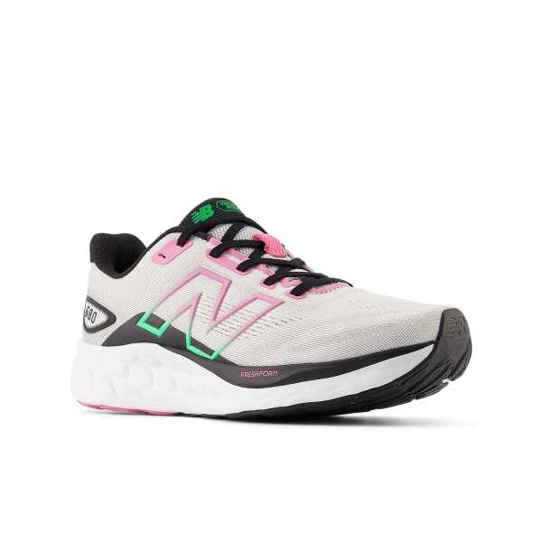 New Balance Fresh Foam 680 v8 - Grey Matter/Black/Real Pink