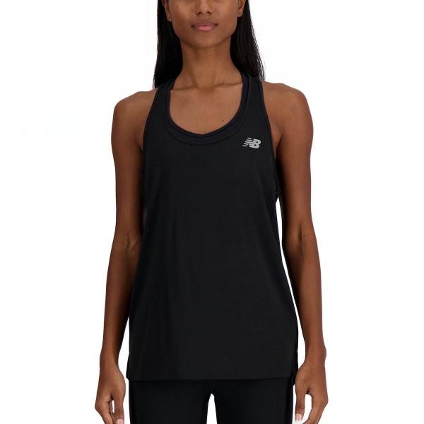 Top Running Mujer New Balance Knit Top  Black WT41220BK