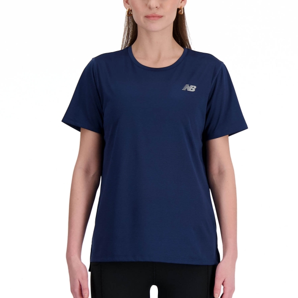 Women's Running T-Shirts New Balance Performance TShirt  NB Navy WT41222NNY