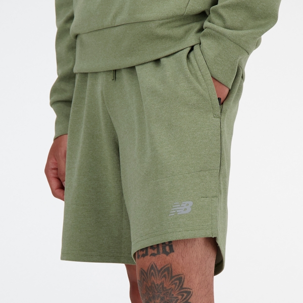 New Balance Tech Knit 7in Shorts - Dark Olivine