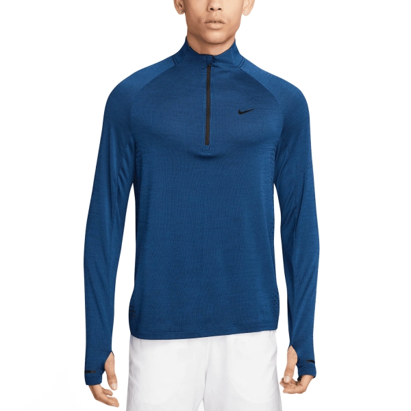 CamisaRunning Hombre Nike ThermaFIT ADV Camisa  Court Blue/Black/Black Reflective FN3373476