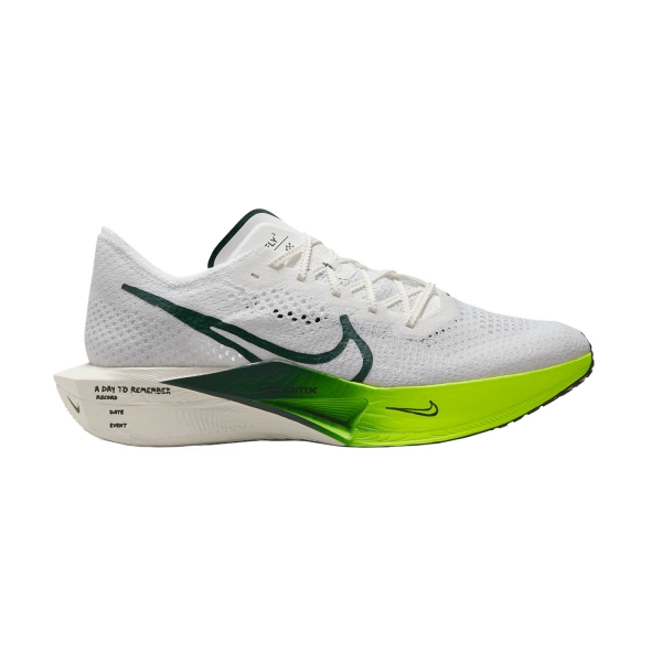 Men's Performance Running Shoes Nike ZoomX Vaporfly Next% 3  White/Pro Green/Volt/Sail FZ4017100