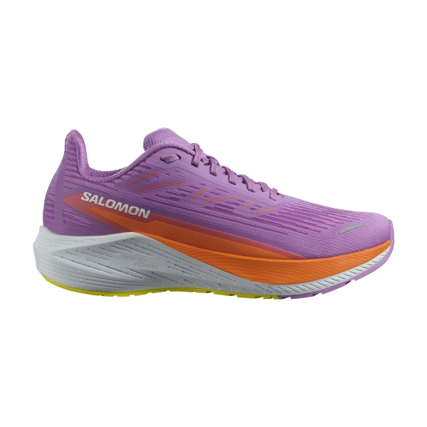 Women's Neutral Running Shoes Salomon Aero Blaze 2  Iris Orchid/Dragon Fire/Sulphur Spring L47426300