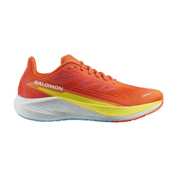 Men's Neutral Running Shoes Salomon Aero Blaze 2  Dragon Fire/Sulphur Spring/White L47426000