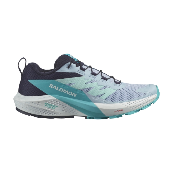 Women's Trail Running Shoes Salomon Sense Ride 5  Cashmere Blue/Carbon/Peacock Blue L47458900