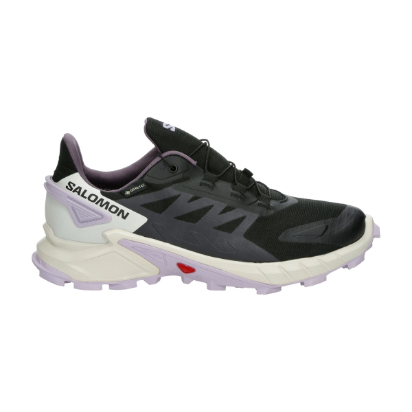 Women's Trail Running Shoes Salomon Supercross 4 GTX  Black/Vanilla Ice/Orchid Petal L47461800