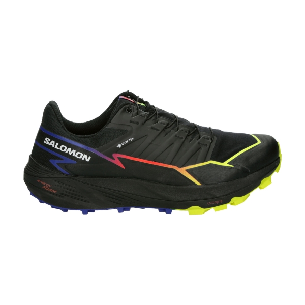 Men's Trail Running Shoes Salomon Thundercross GTX Blue Fire  Black/Surf The Web/Safety Yellow L47551400