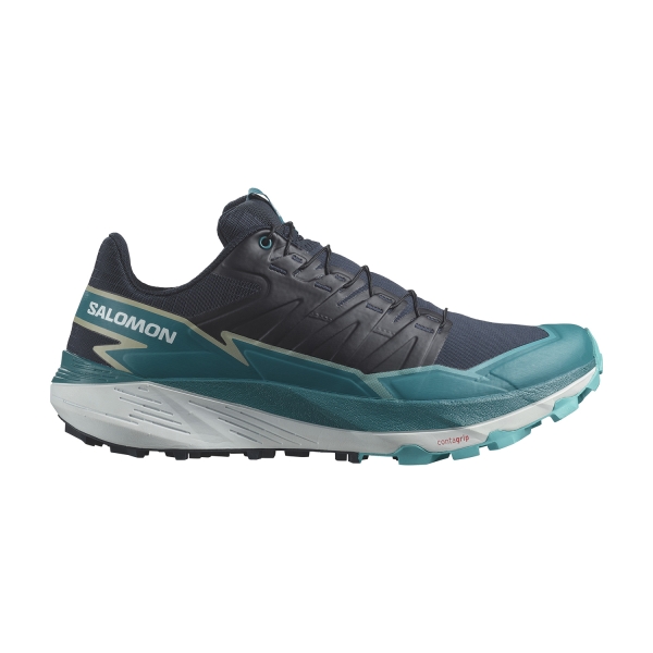Men's Trail Running Shoes Salomon Thundercross  Carbon/Tahitian Tide/Peacock Blue L47464200