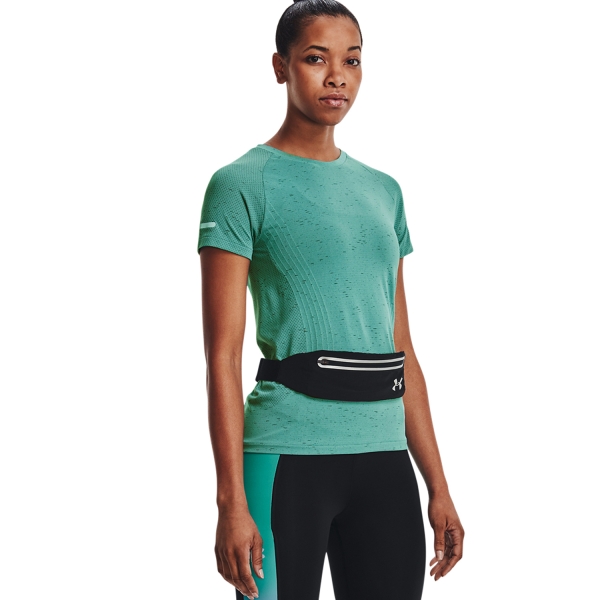 Under Armour Flex Speedpocket Running Belt - Black/Reflective