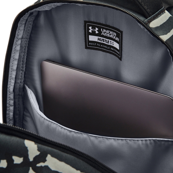 Under Armour Hustle 5.0 Mochila - Black/Metallic Gold