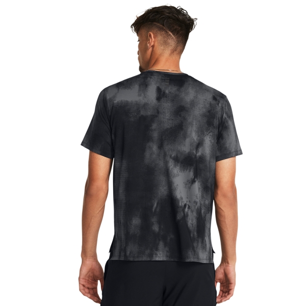 Under Armour Laser Wash T-Shirt - Black/Castlerock/Reflective