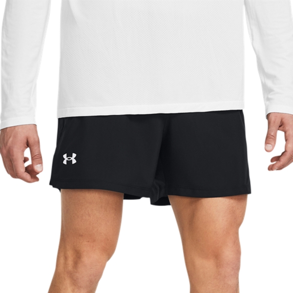 Men's Running Shorts Under Armour Launch 5in Shorts  Black/Reflective 13826170001