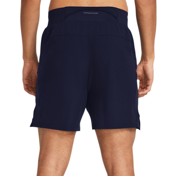 Under Armour Launch Elite 7in Shorts - Midnight Navy/Reflective