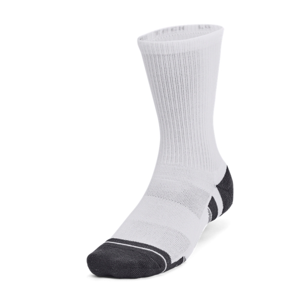 Running Socks Under Armour Performance Tech Crew x 3 Socks  White/Reflective 13795120100