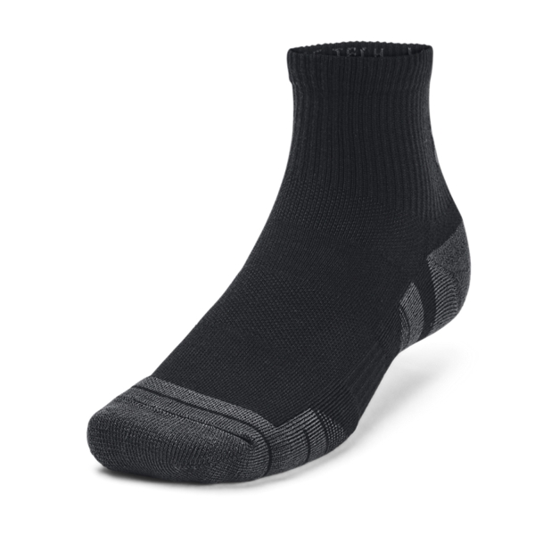 Running Socks Under Armour Performance Tech Quarter x 3 Socks  Black/Jet Gray 13795100001