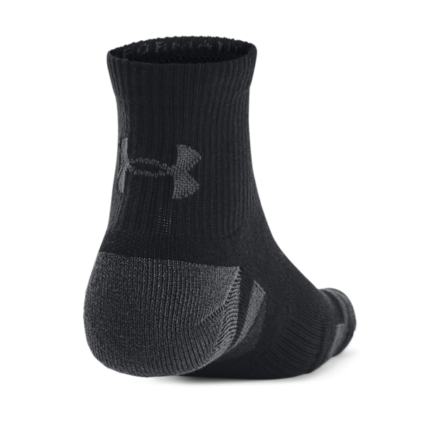 Under Armour Performance Tech Quarter x 3 Socks - Black/Jet Gray