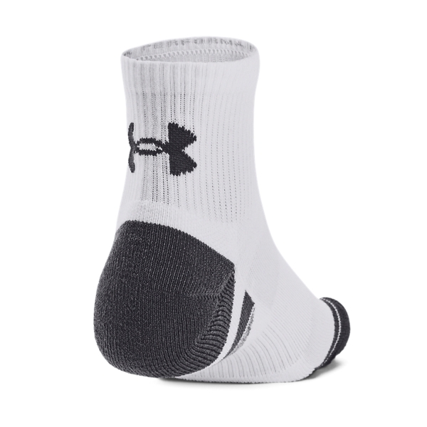 Under Armour Performance Tech Quarter x 3 Calcetines - White/Jet Gray