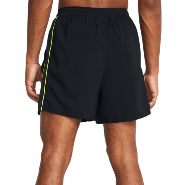 Under Armour Run Everywhere 5in Shorts - Black/Midnight Navy/White