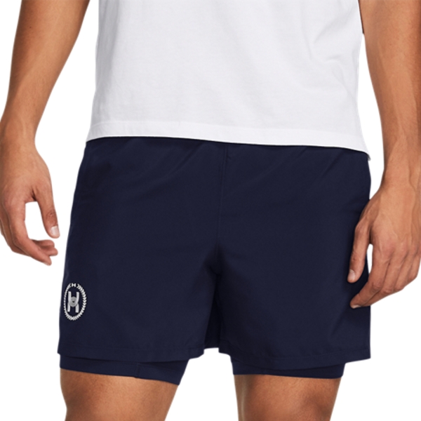 Men's Running Shorts Under Armour Run Everywhere 5in Shorts  Midnight Navy/Black/White 13832350410